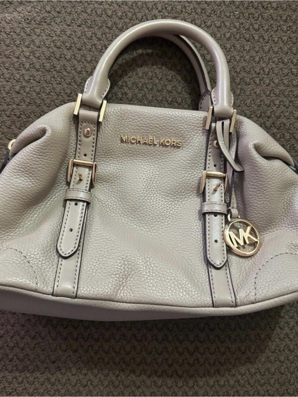 Michael Kors Small Leather Handbag- Khaki